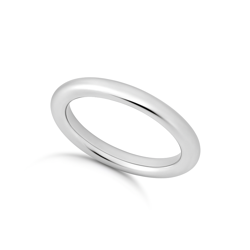 18ct Solid Yellow Gold Rounded Wedding Band