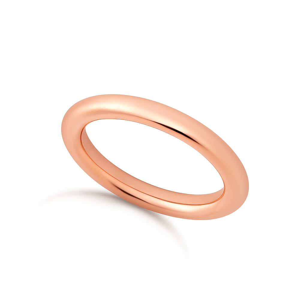 18ct Solid Yellow Gold Rounded Wedding Band