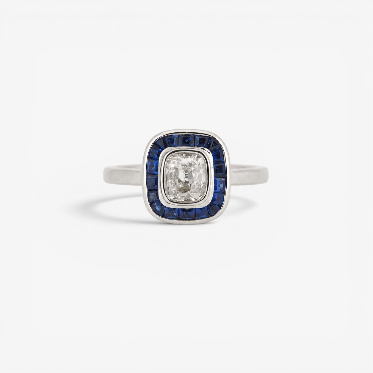 Calibré-cut Sapphires &amp; Diamond