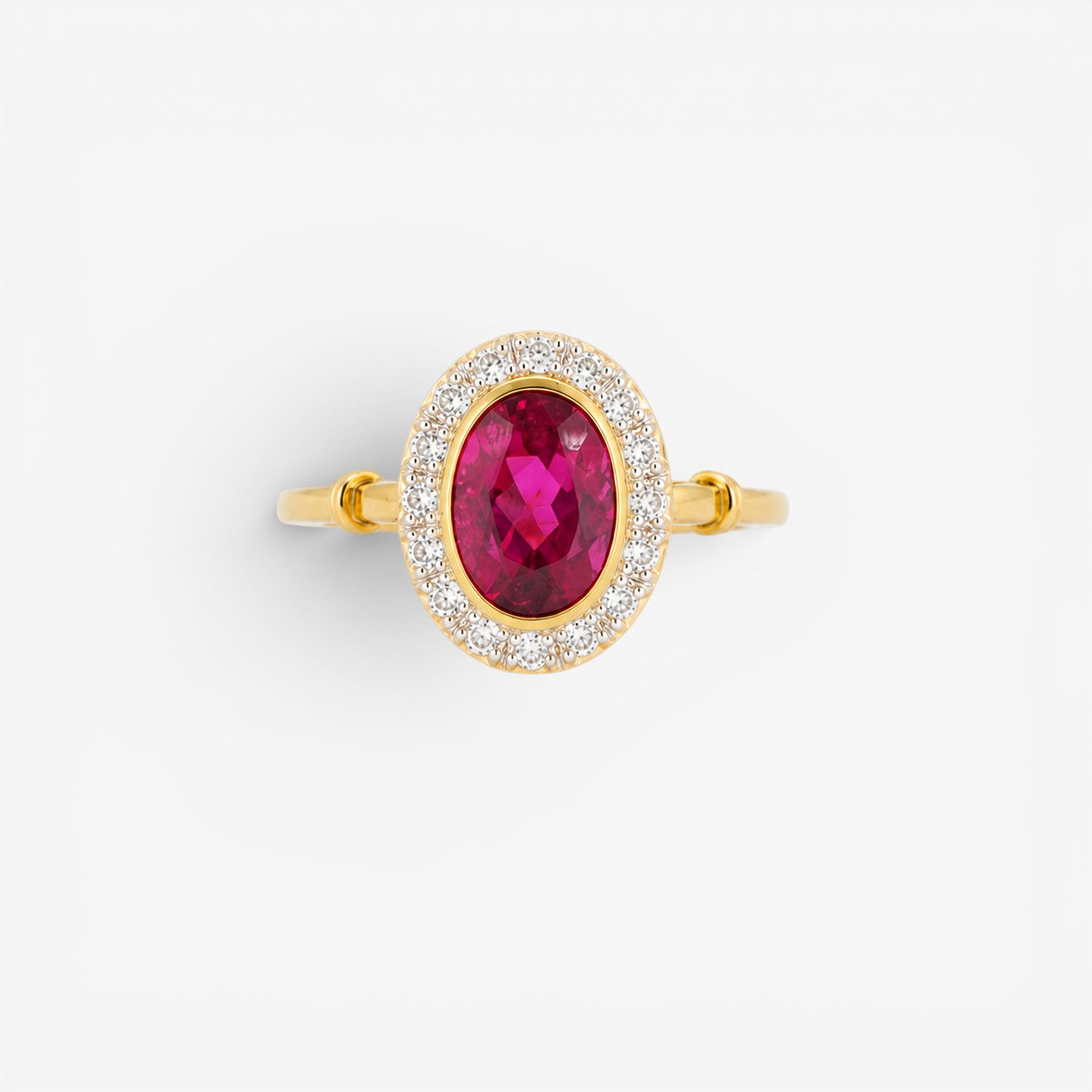 Bezel Edge Oval Cluster