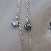 2.50ct Diamond Georgian Inspired Setting Drop Necklace