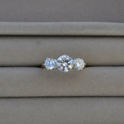 Trilogy Diamond Three Stone Engagement Ring