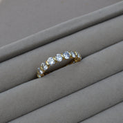 Vintage 18ct Yellow Gold Diamond Eternity Wedding Ring