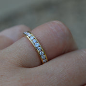 Vintage 18ct Yellow Gold Eternity Wedding Ring