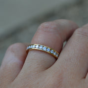 Vintage 18ct Yellow Gold Eternity Wedding Ring