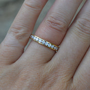 Vintage 18ct Yellow Gold Eternity Wedding Ring