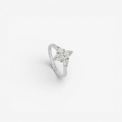 Marquise Diamond Three Stone Engagement Ring