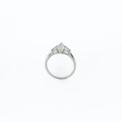 Marquise Diamond Three Stone Engagement Ring