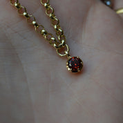 January Birthstone Georgian Inspired Setting Drop Necklace