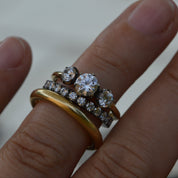 Georgian Inspired Diamond Eternity Wedding Ring