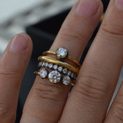 Diamond Solitaire Georgian Inspired Engagement Ring