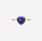 1ct Heart Shaped Stone Georgian Inspired Ring