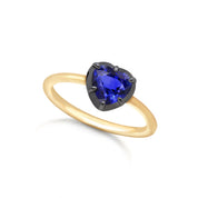 1ct Heart Shaped Stone Georgian Inspired Ring