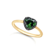 1ct Heart Shaped Stone Georgian Inspired Ring