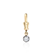 Diamond Georgian Inspired Albert Clasp Pendant