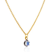 June Birthstone Georgian Inspired Setting Drop Necklace