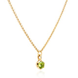 August Birthstone Georgian Inspired Setting Drop Necklace