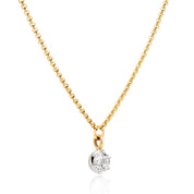 April Diamond Georgian Inspired Setting Pendant