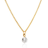 April Birthstone Georgian Inspired Setting Drop Necklace