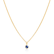 September Birthstone Georgian Inspired Setting Drop Necklace