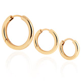 Solid Gold Hoop Earrings