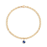September Birthstone Sapphire Georgian Inspired Setting Bracelet