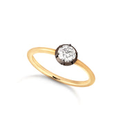 Diamond Solitaire Georgian Inspired Engagement Ring