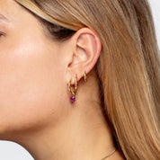 Solid Gold Hoop Earrings