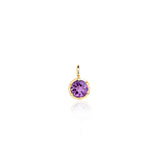 February Amethyst Georgian Inspired Setting Pendant