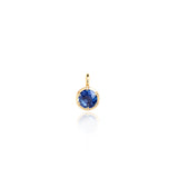 September Sapphire Georgian Inspired Setting Pendant