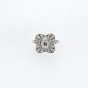 Unique Art Deco 1920's Diamond Engagement Ring