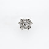 Unique Art Deco 1920's Diamond Engagement Ring