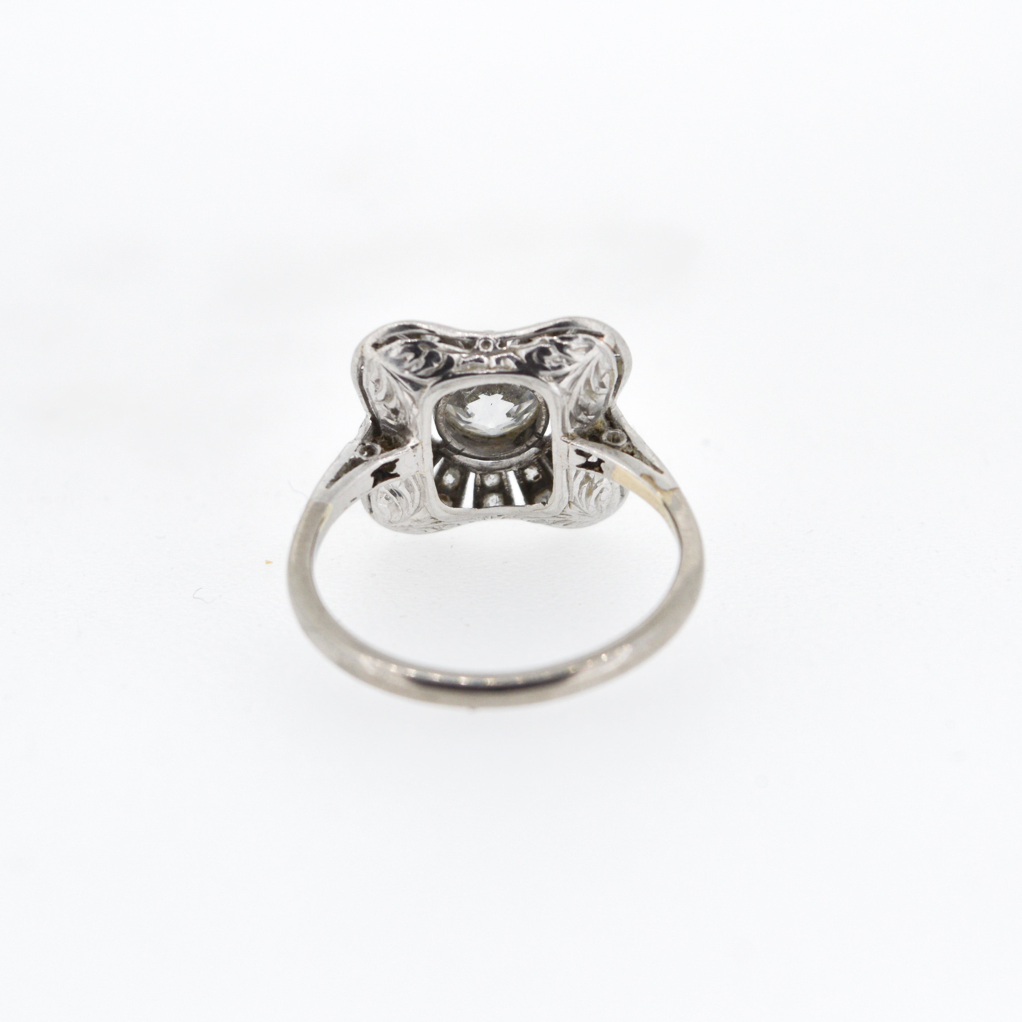 Unique Art Deco 1920's Diamond Engagement Ring