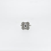 Unique Art Deco 1920's Diamond Engagement Ring